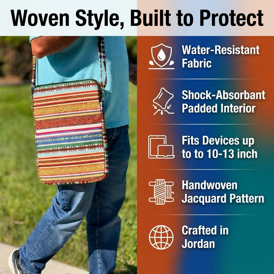 Embroidered Hand-Woven Laptop Bag – New Style