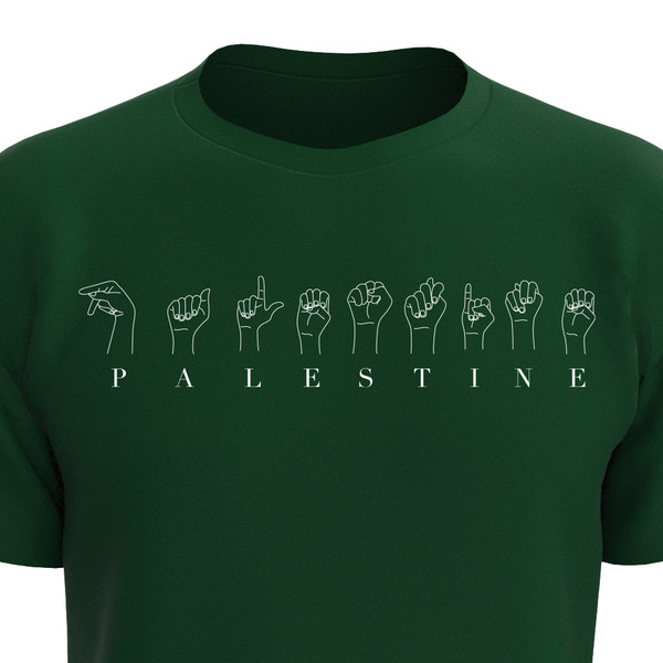 Palestine in Sign Language  Shirt