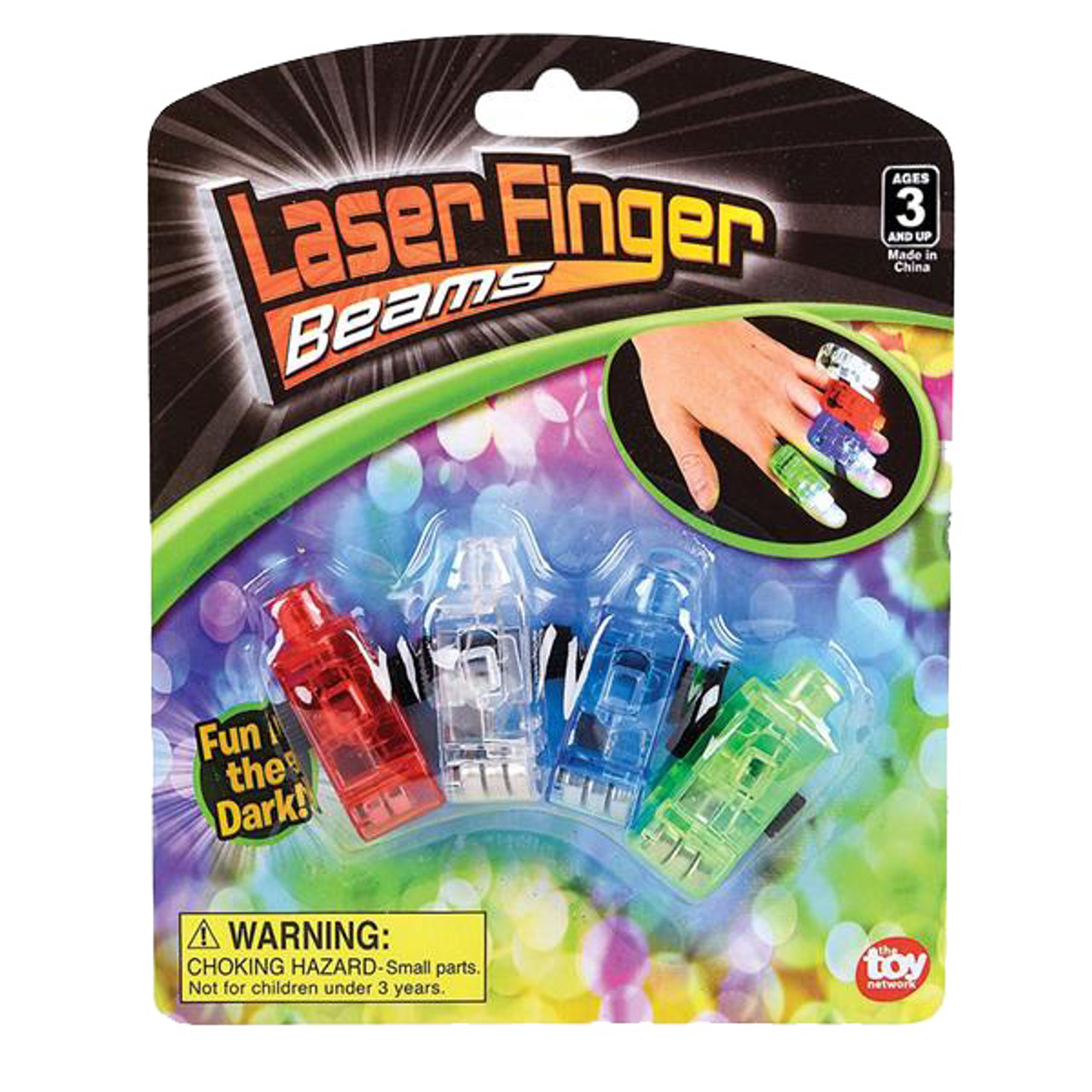 Laser Finger Beams - 48 ct. box Bright LED finger lights