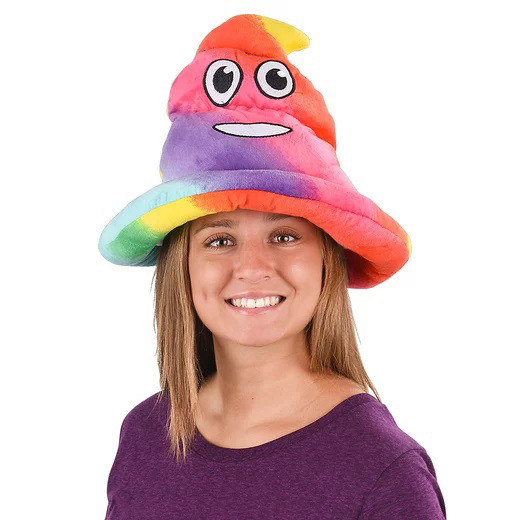 Rainbow Emoticon Poop Hat WRB Sales Wholesale Canada rainbow-emoticon-poop-hat-wrb-sales-wholesale-canada