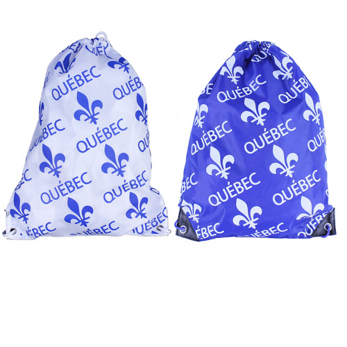 Quebec Print Cinch Bags | Sacs imprimés du Québec