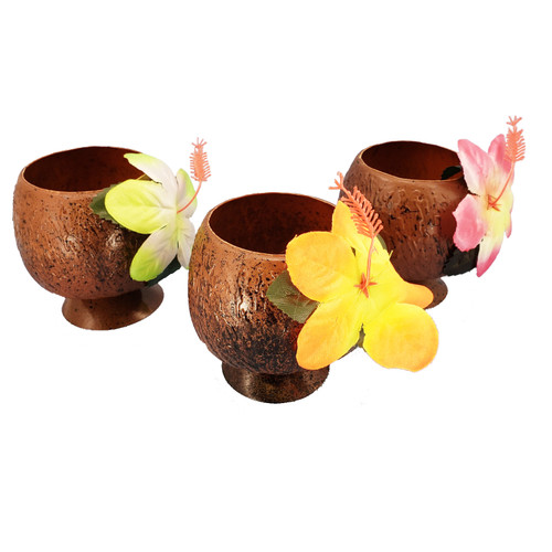 Coconut Cup With Flower