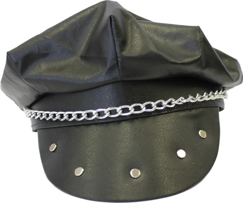 Black Biker Hat