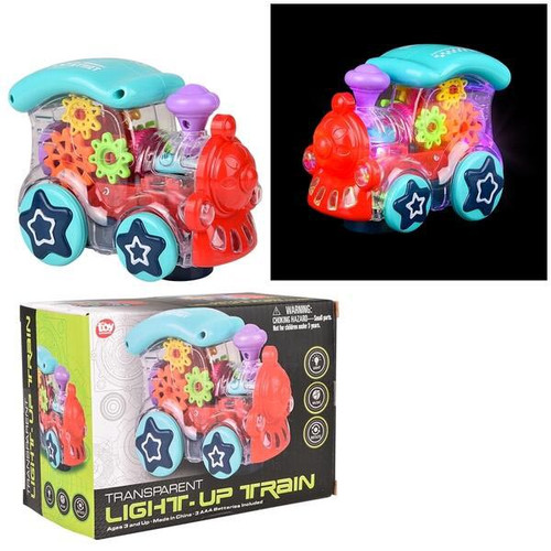 6.75" Light-Up Transparent Train