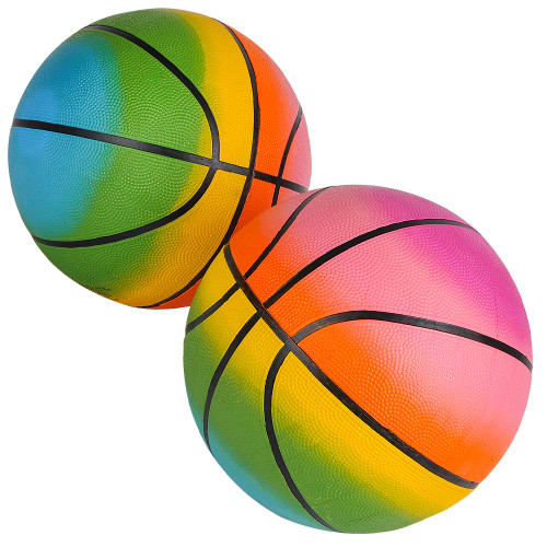 9.5" Rainbow Regulation Basketball