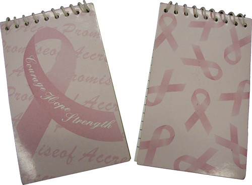 Pink Ribbon Notepads 6PK