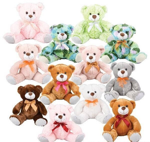 10" Ribbon Bear Assortment