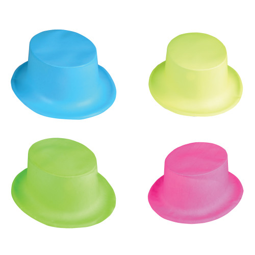 Neon Plastic Top Hat