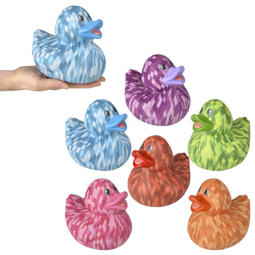 Big Pixel Rubber Duckies 6"