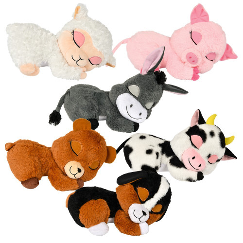 14.5" Dozy Animal Plush