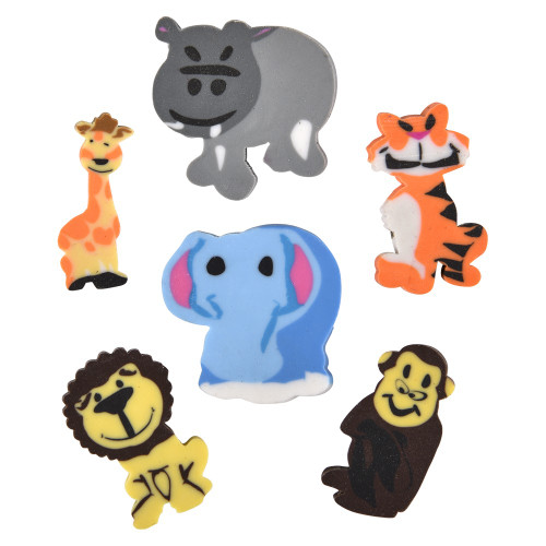 1" Mini Zoo Animal Erasers
