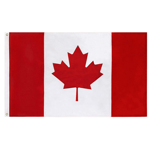 Canada Flag Knitted Polyester 3' x 6'