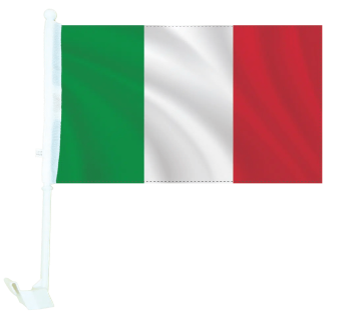 Italy Car Flag 12"x18"
