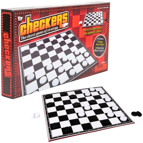 14" Checkers Set Board Game
