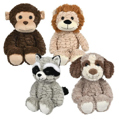 9.5" Cross Cut Animal Plush