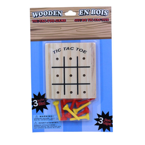 Wooden Tic-Tac-Toe Game