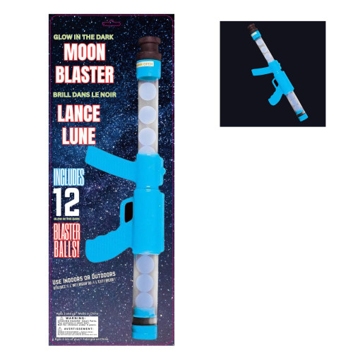 19" Glow In The Dark Blue Moon Blaster Carded