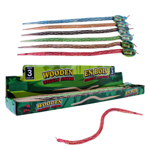 20" Wooden Wiggly Snake