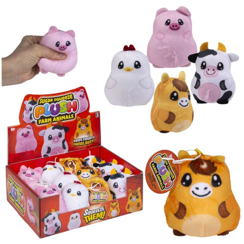 2.75" Sugar Squeeze Plush Farm Assortment