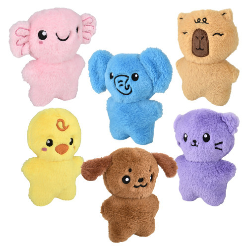 6" Assorted Mink Animals