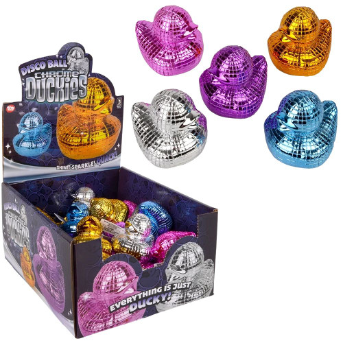 2" Disco Ball Chrome Duckies