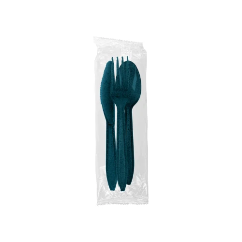 Bio Agave-Based Blue Cutlery Kit