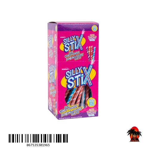 World S Sour Silly Stix (100 Count) 186g/8.5 Oz