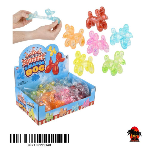3.5" Squeezy Sugar Balloon Dog