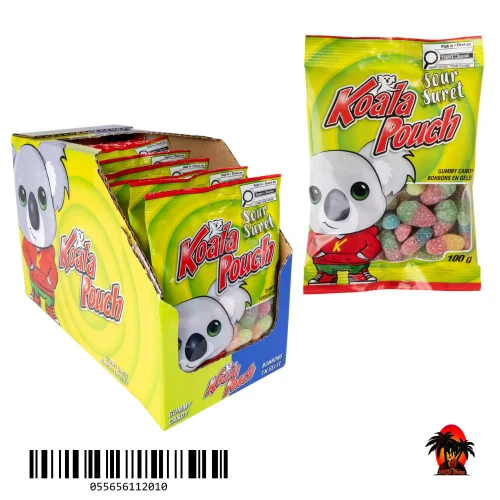 Koala Pouch Sour Gummy Candy 100g