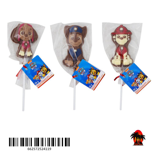 Paw Patrol Chocolate Pops 28g