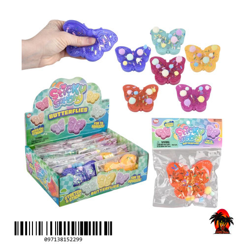 2.5" Sticky Squish Butterfly
