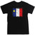 Grunge Acadian Flag Large T-Shirt. This soft and durable t-shirt is the perfect tee to sport at a Acadian Festival to show your Acadian Pride.
