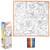 19.5" Zoo Washable Doodle Mat