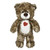 20" Cotton Candy Natural Heart Bears