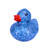 2" Glitter Rubber Duckies