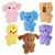 6" Assorted Mink Animals