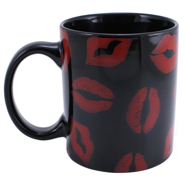 Lip print coffee cup