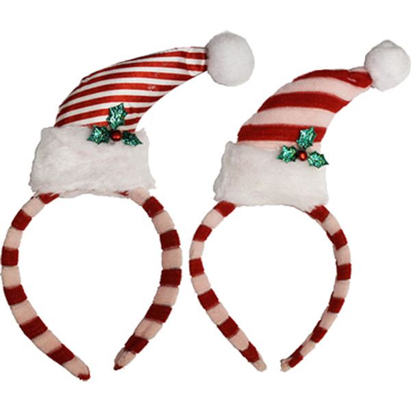 Christmas Striped  Mini Hat Headband