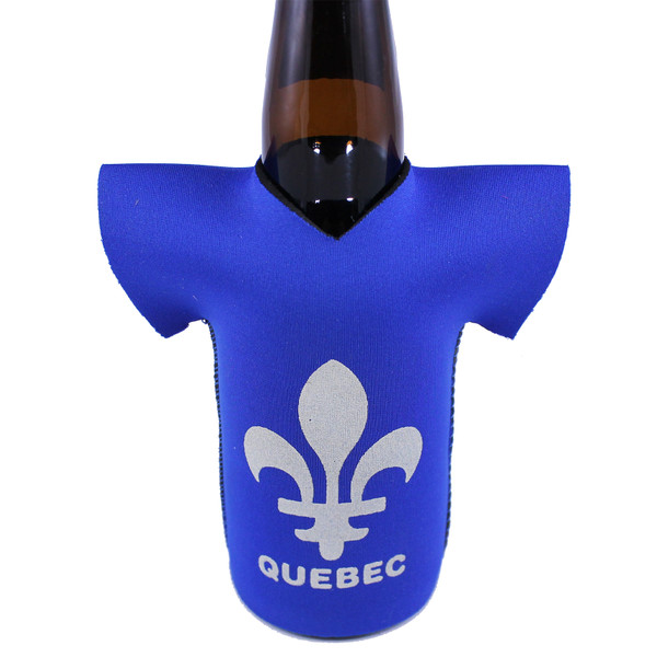 Quebec Neoprene T-Shirt Bottle Holder | Porte-bouteille pour t-shirt en néoprène Québec
