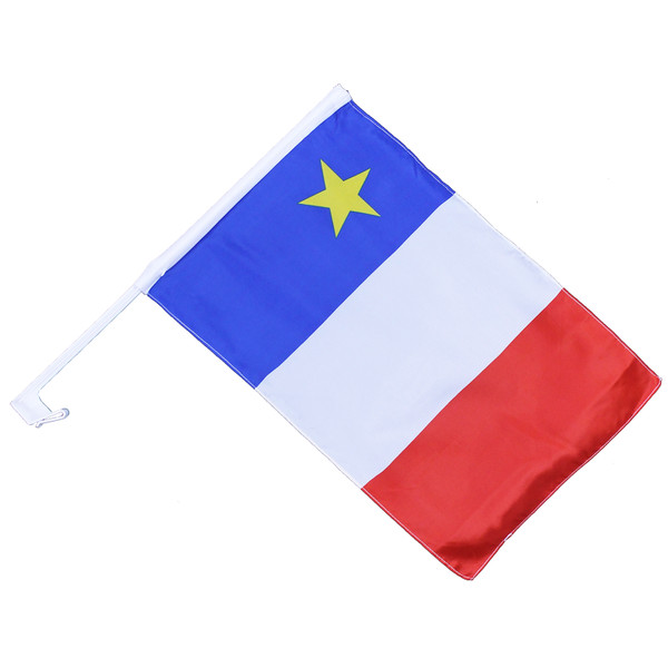 Acadian Car Flag 12" x 18"