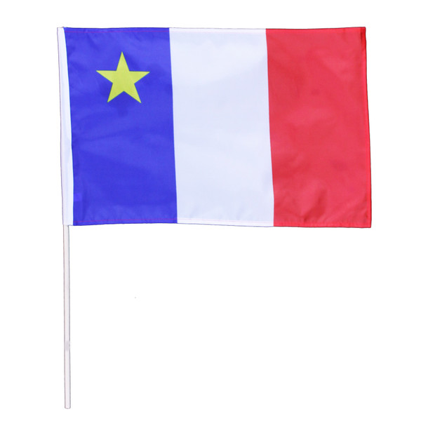 Acadian Hand Waving Flag 30" x 40"