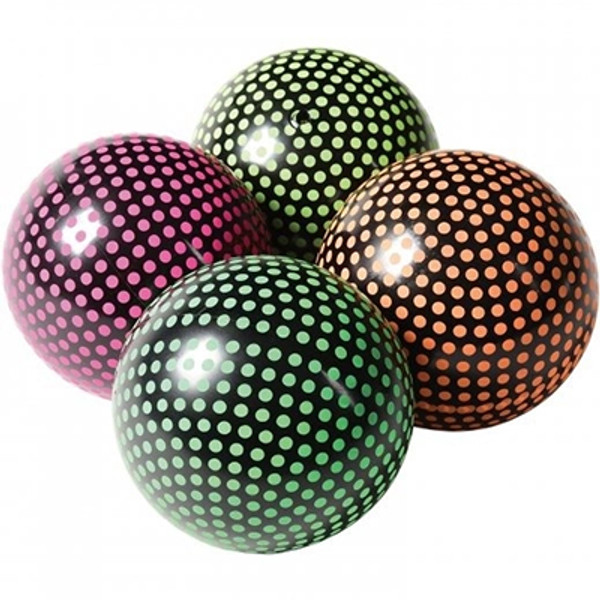 Neon Polka Dot PVC Balls/5 inch