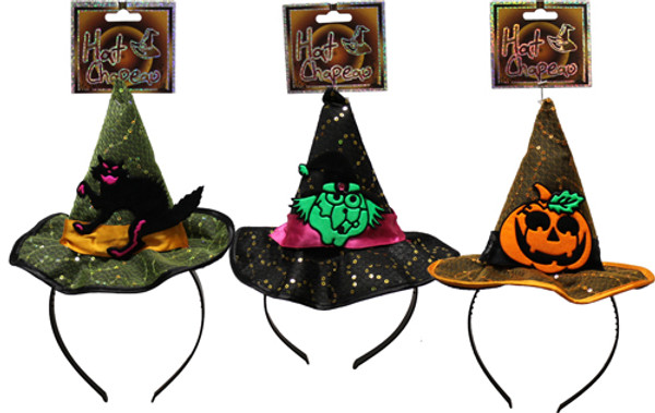 Mini Witch Hat With Halloween Characters