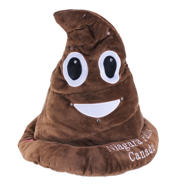 Niagara Falls Light-UP Flashing Emoticon Poop Hat