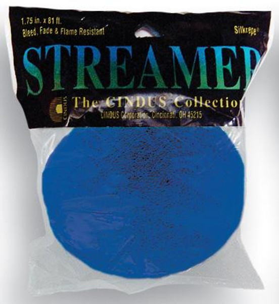 Royal Blue Crepe Streamer - 81 Ft