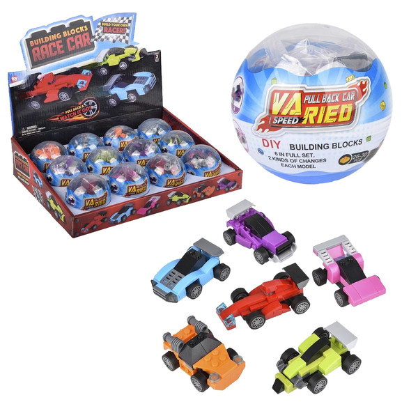 2.75" Building Block Pull Back Race Car