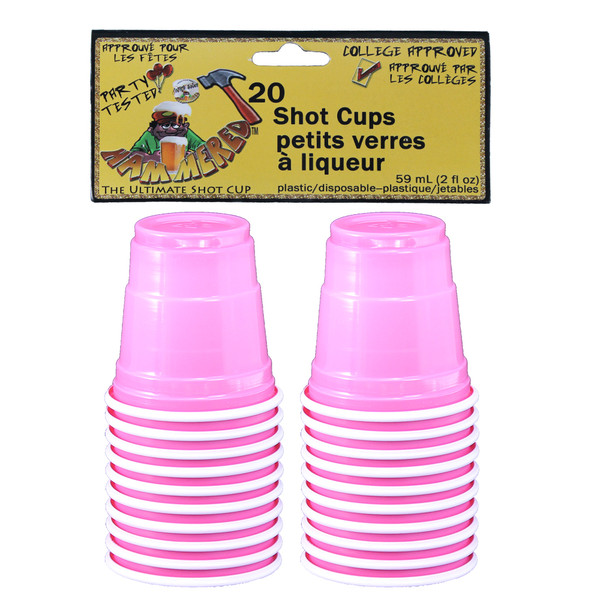 Pink Beer Cup Shooters 20CT