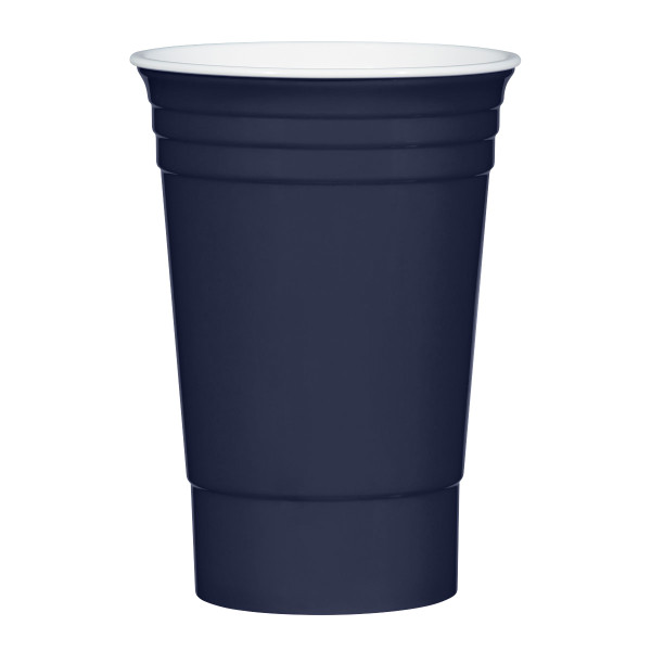 Navy Blue Reusable Party Cup 16oz