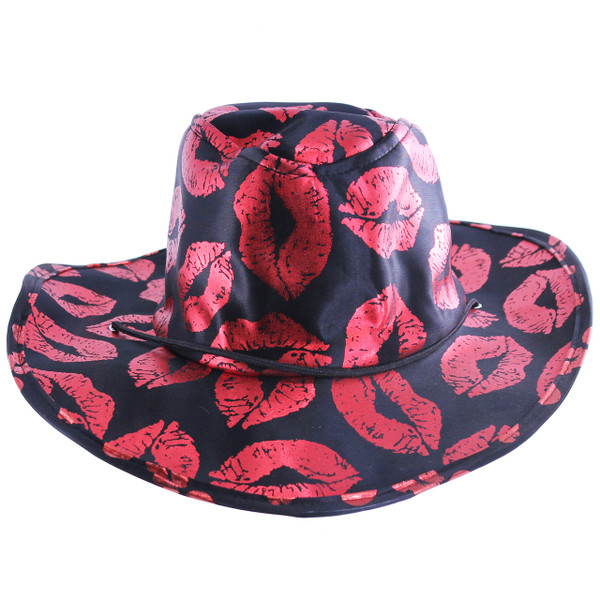 Lip Print Cowboy Hat