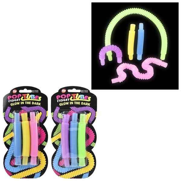 6.25" Glow In The Dark Pop Fidget Carded